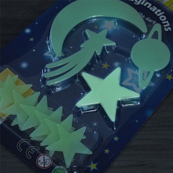 набор светящихся наклеек "звездное небо". игрушка