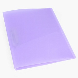 папка с зажимом и карманом а4 ice фиолетовая