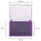подушка  штемпельная brauberg 100*80мм, фиолетовая пластиковая