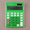 калькулятор настольный 12 разр. "darvish" 105*146*25мм  зелёный