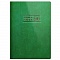 книга учета а4 96л в клетку обложка бумвинил зеленая