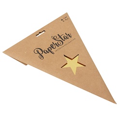 праздничное украшение "paper star" d45 золото
