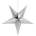 Праздничное украшение "Paper star" D45 серебро