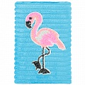 Блокнот 12*18,8см 60л "меховой" с рисунком из пайеток "фламинго"